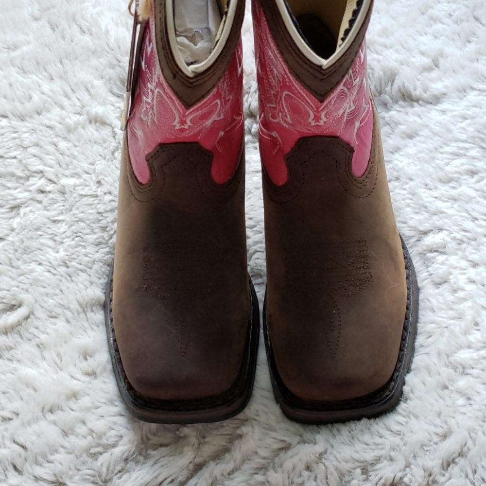 Pink Flare Rebel 8" Pull On Durango Boots - Picture 3 of 8